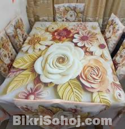 3D Table Met Printed chair cover and dining table cover